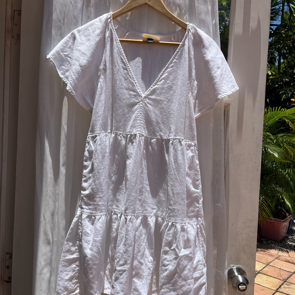 Universal Thread White Tiered Mini Dress